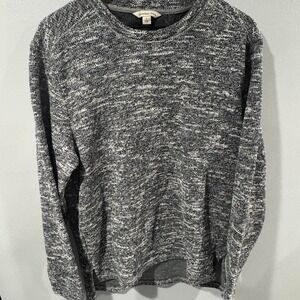 Calvin Klein Men's Gray Knit Sweater Size L Crewneck Pullover Casual Soft CK
